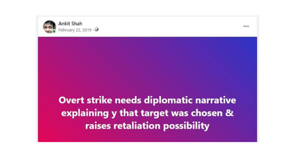 Balakot Air Strikes Strategic Analysis