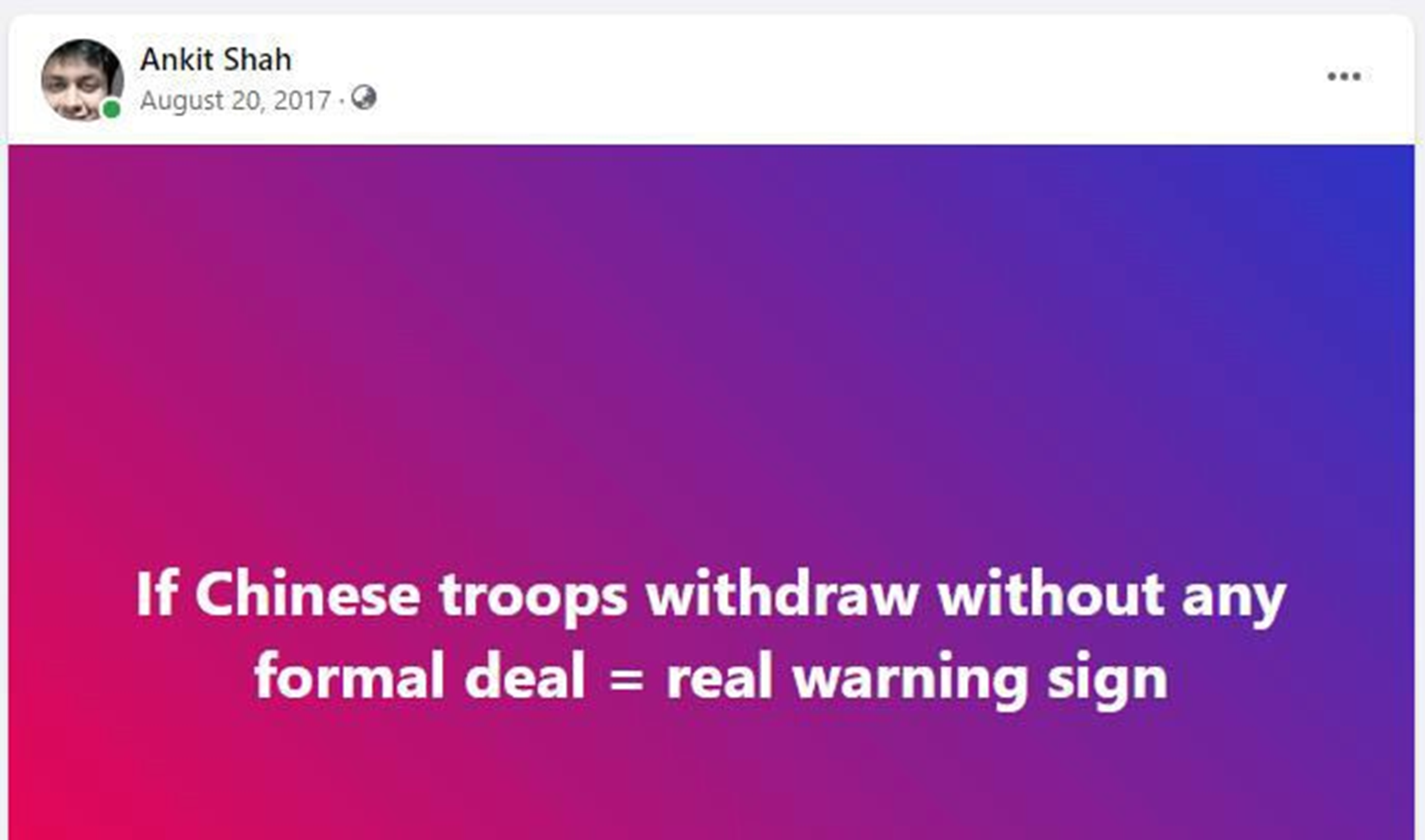 Doklam Closure Escalation Patterns