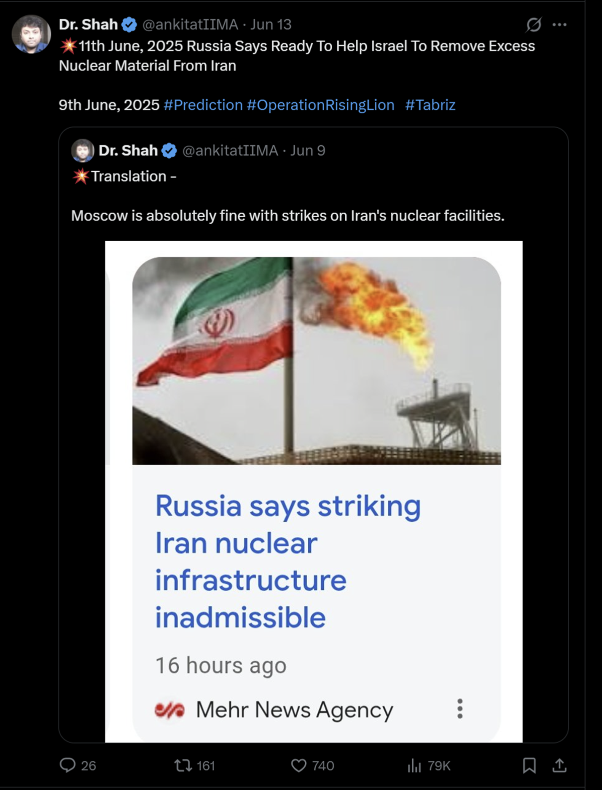 Iran-Israel Strategic Developments