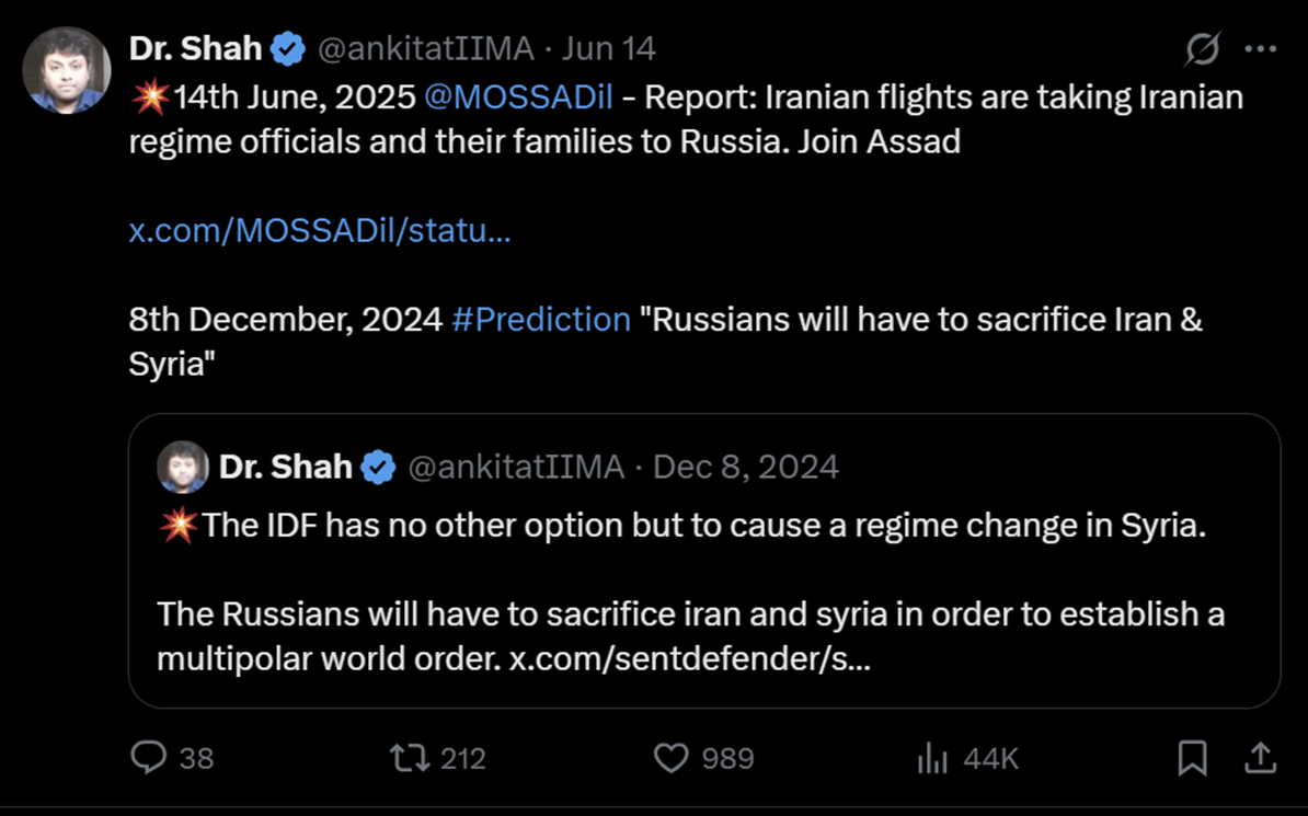 Syria Regime Change Iran Regional Analysis